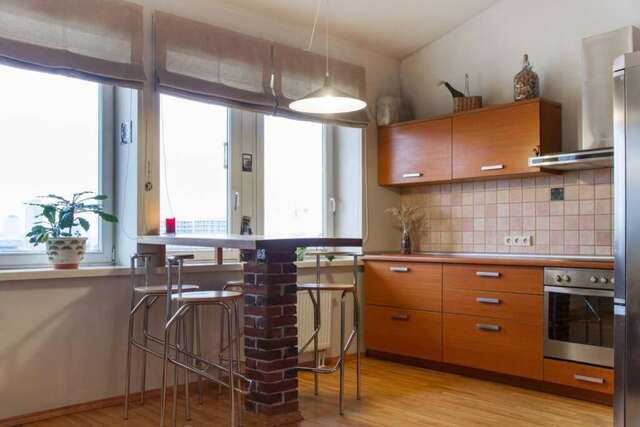 Апартаменты Penthouse Apartment with Great Panoramic City View Вильнюс-82